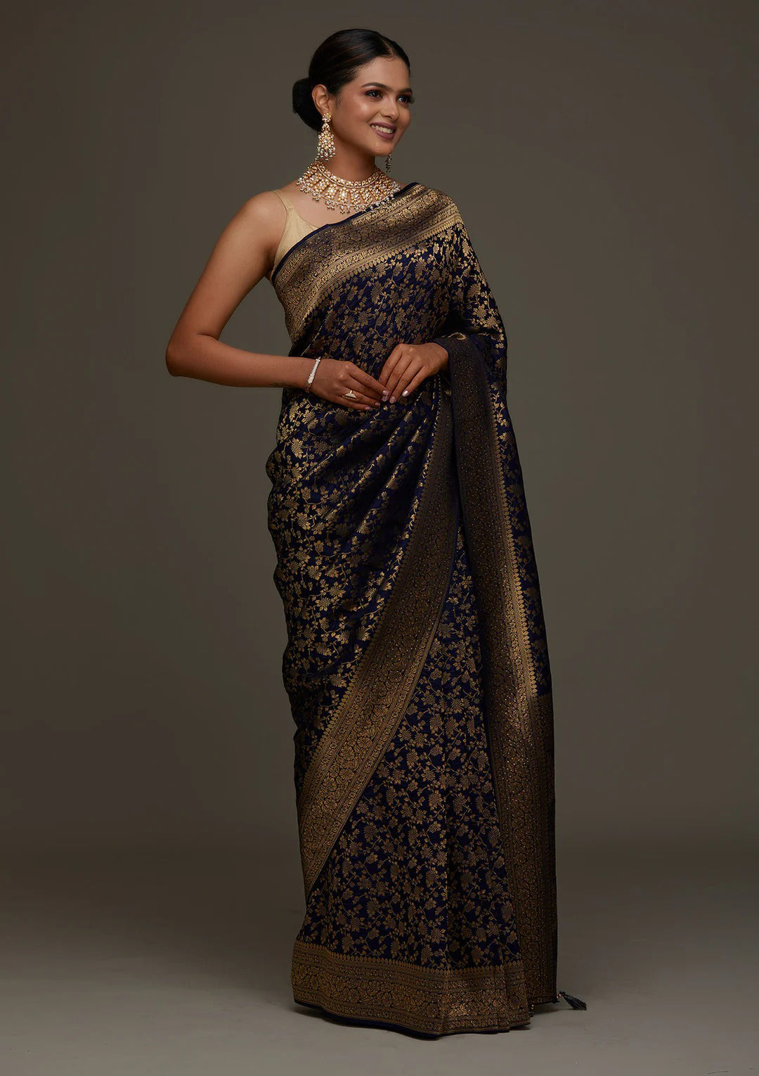 Beautiful Zari Work Silk Saree