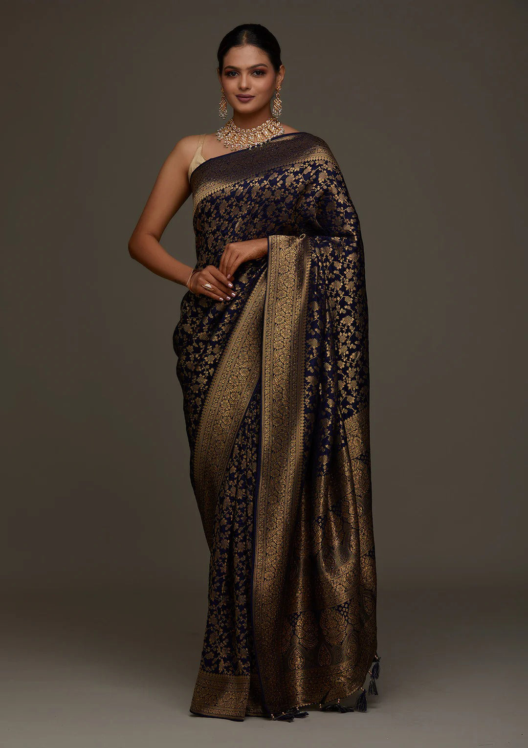 Beautiful Zari Work Silk Saree
