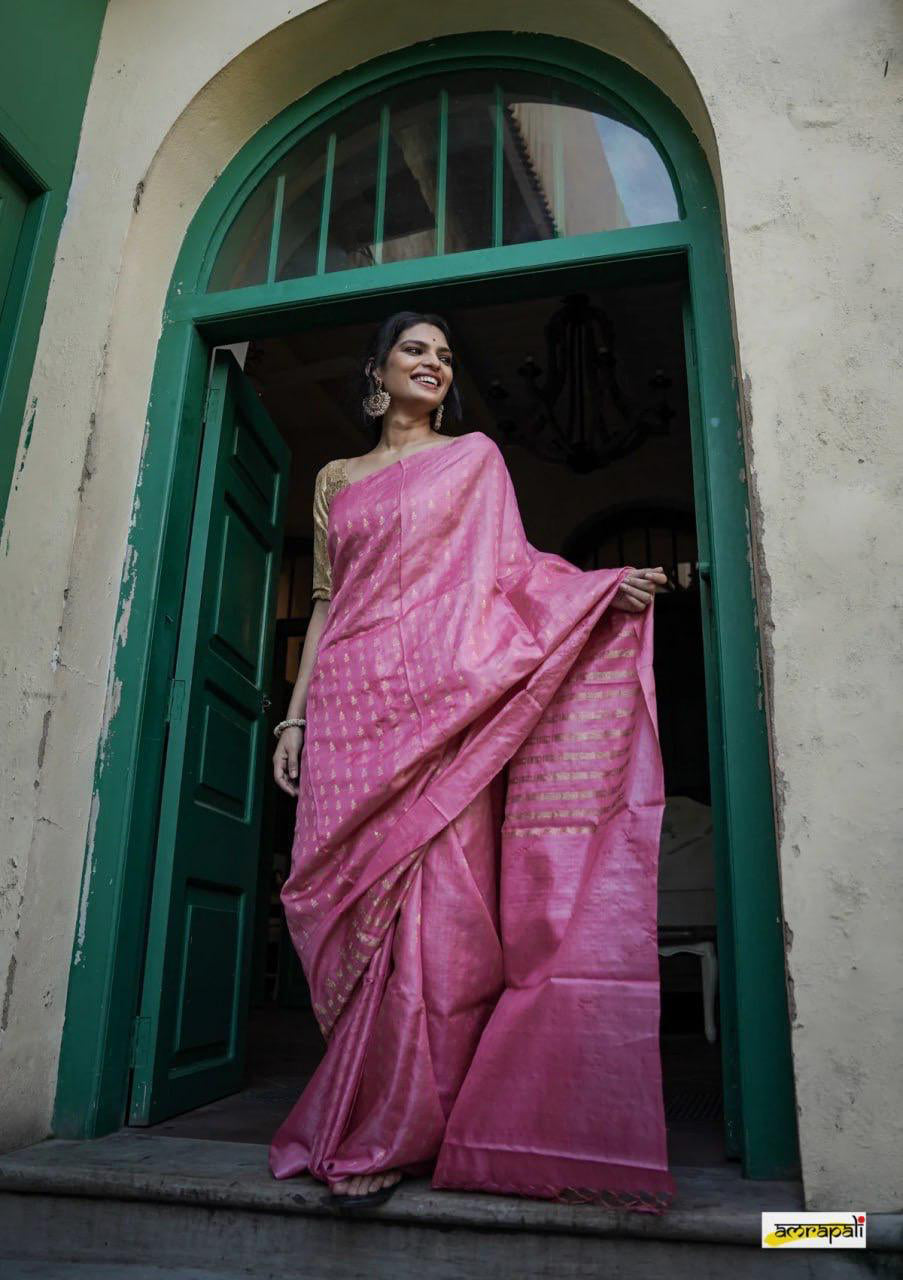 Designer Silk Saree with Zari Border