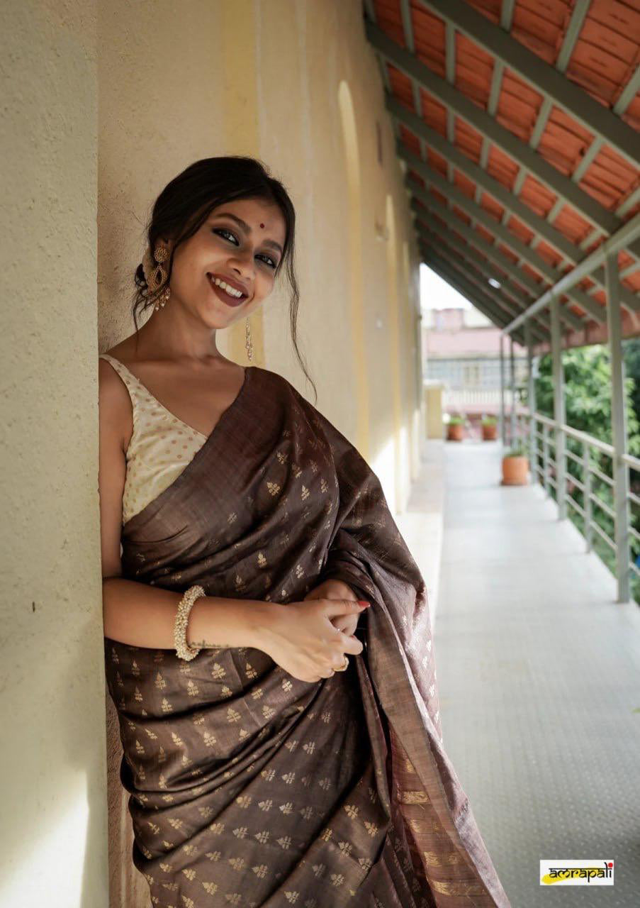 Elegant Jacquard Weave Silk Saree