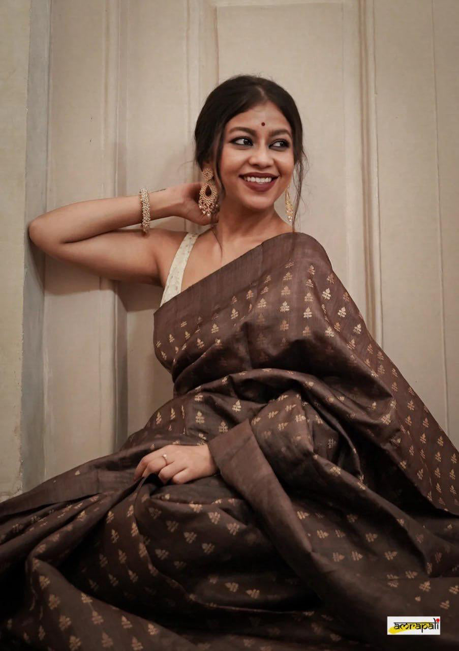 Elegant Jacquard Weave Silk Saree