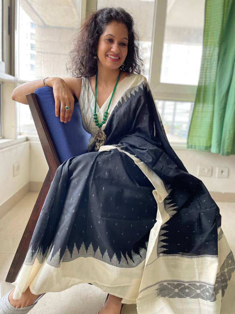 Elegant Linen Cotton Casual Saree