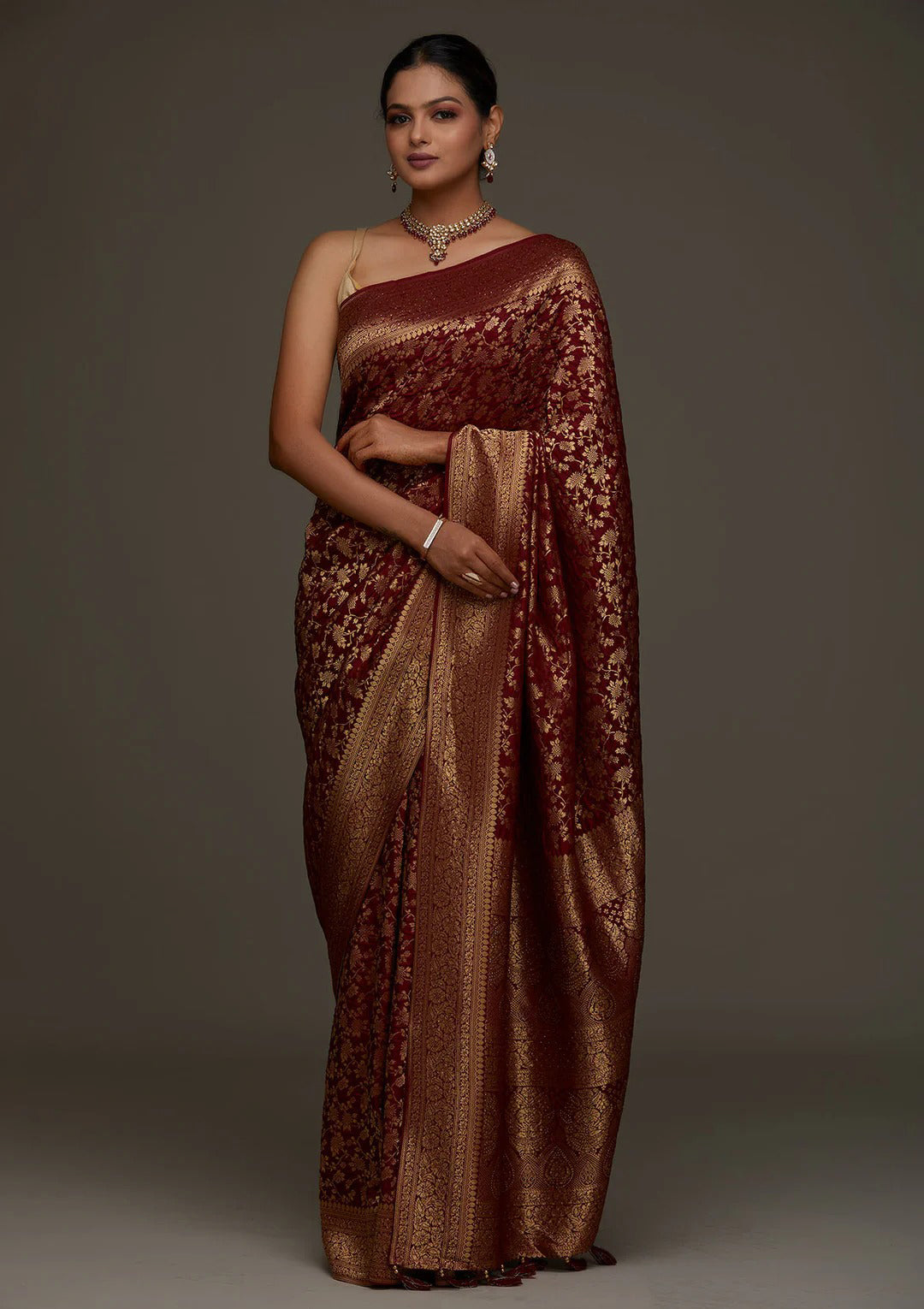 Premium Silk Saree with Jacquard Weave