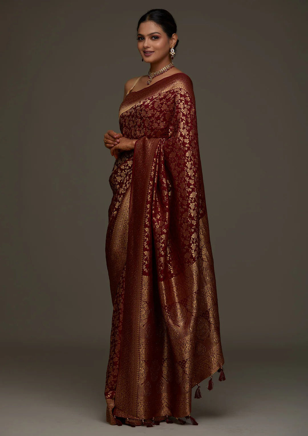 Premium Silk Saree with Jacquard Weave