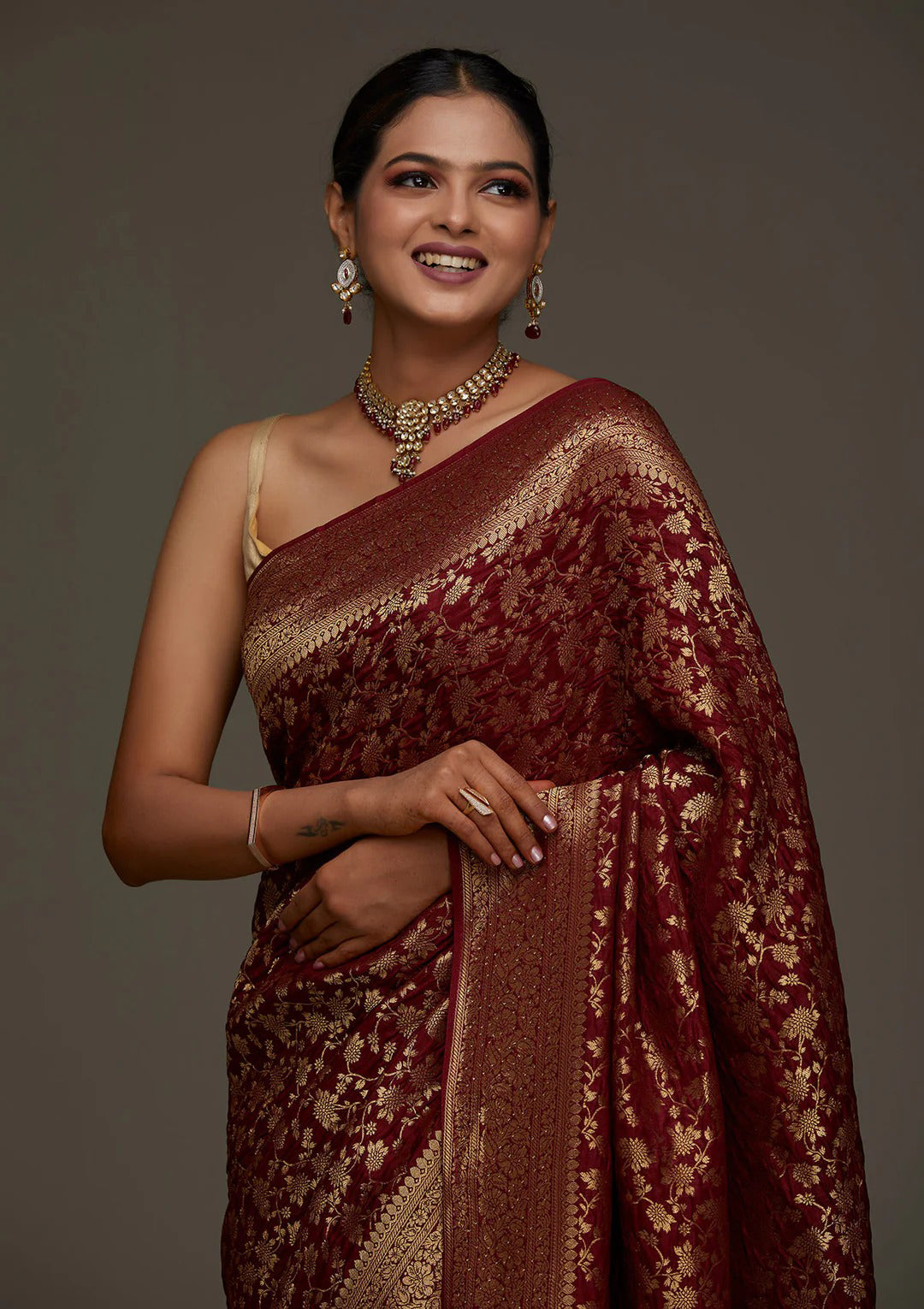 Premium Silk Saree with Jacquard Weave
