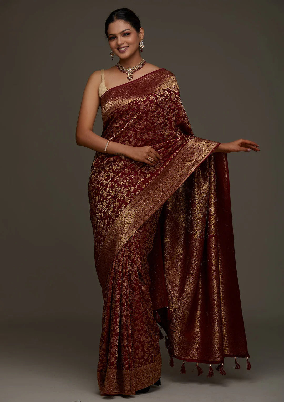 Premium Silk Saree with Jacquard Weave