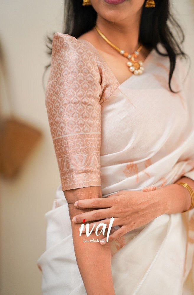 Rich Jacquard Linen Slub Saree