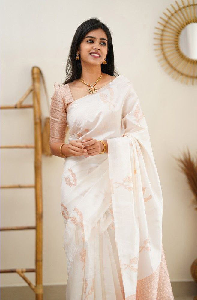 Rich Jacquard Linen Slub Saree