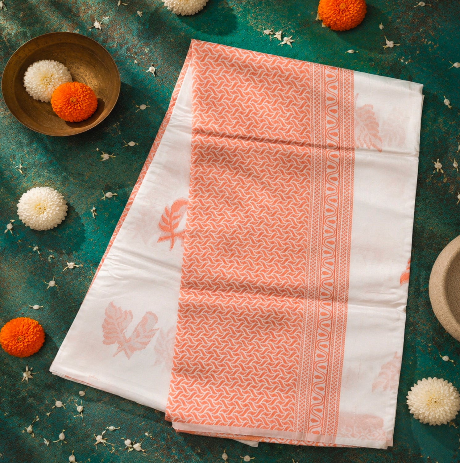 Rich Jacquard Linen Slub Saree