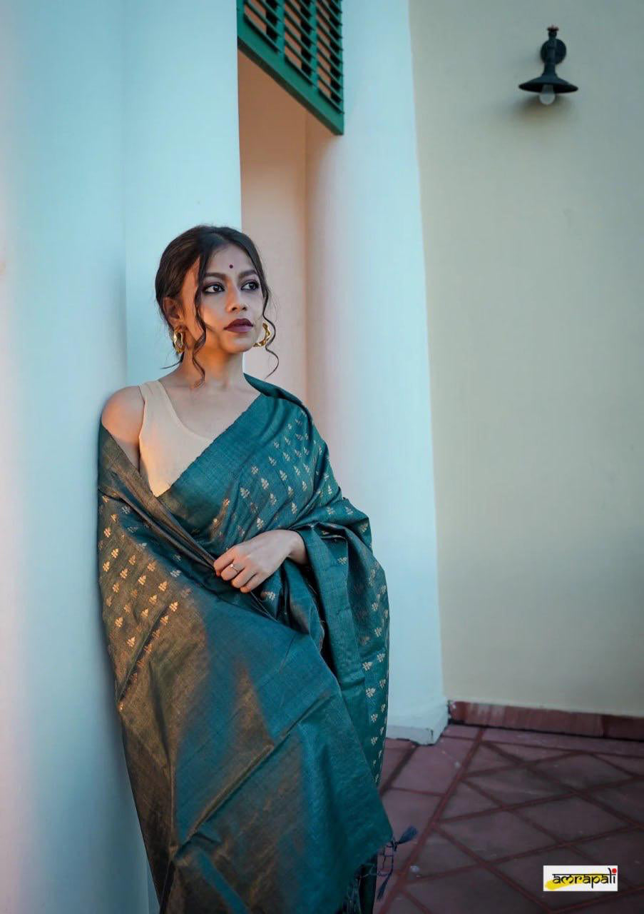 Traditional Zari Motif Silk Saree