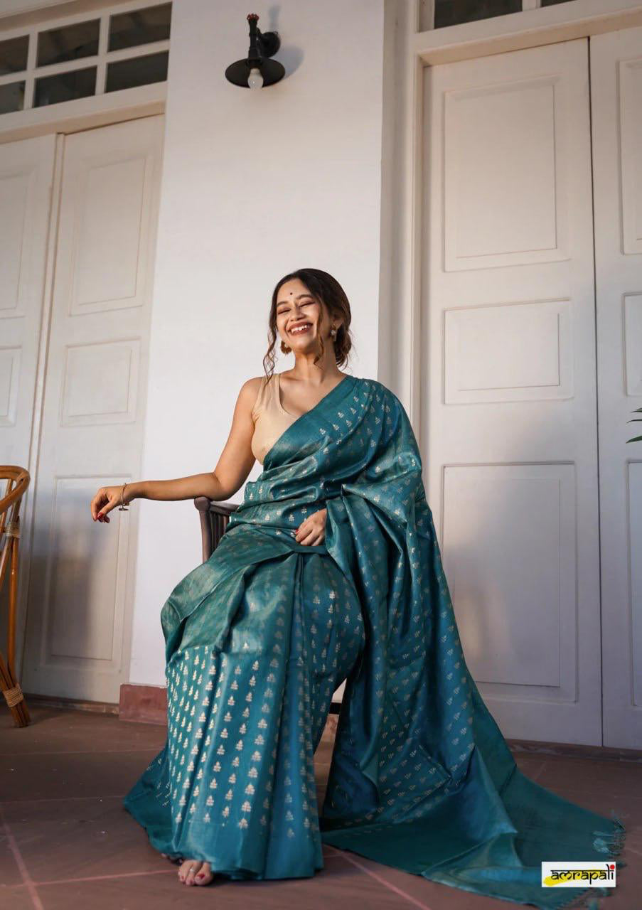 Traditional Zari Motif Silk Saree